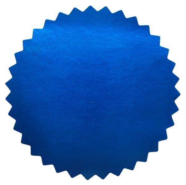 Pegatina azul sello seco