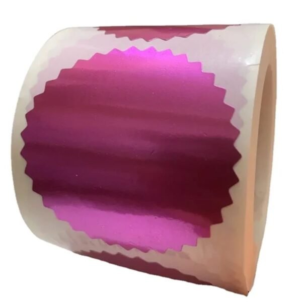 Pegatina rosa sello seco - Imagen 2