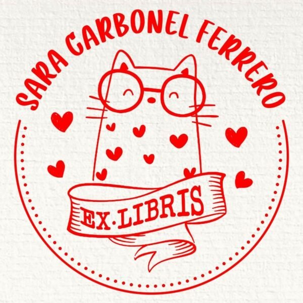 Ex Libris Buho con Gafas