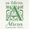 Ex Libris Inicial A con Nombre