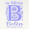 Ex Libris Inicial B con Nombre
