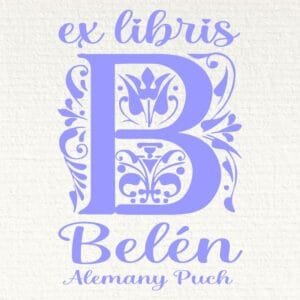 Ex Libris Inicial B con Nombre