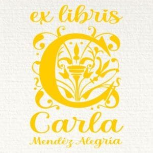 Ex Libris Inicial C con Nombre