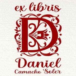 Ex Libris Inicial D con Nombre
