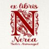 Ex Libris Inicial N con Nombre