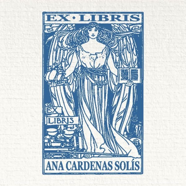 Ex Libris Mujer con Libro