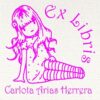 Ex Libris Niña Sentada