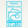 Ex Libris Pareja Delfines