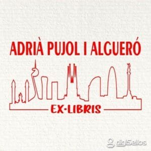 Ex Libris Skyline Barcelona