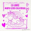 Ex Libris Unicornio Arcoiris