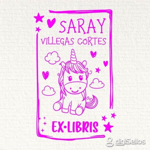 Ex Libris Unicornio Nubes