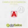 Sello manual 20x20 mm