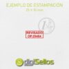 Sello manual 25x10 mm