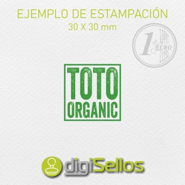 Sello manual 30x30 mm - Imagen 2