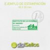 Sello manual 50x20 mm
