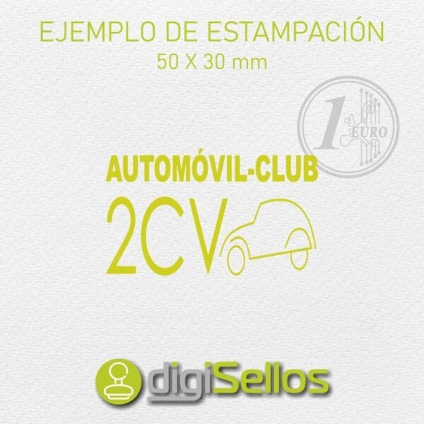 Sello manual 50x30 mm - Imagen 3