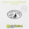 Sello manual 50x30 mm ovalado