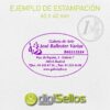 Sello manual 60x40 mm ovalado
