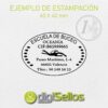 Sello manual 60x40 mm ovalado