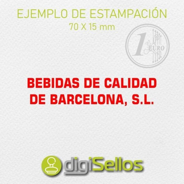 Sello manual 70X15 mm - Imagen 3