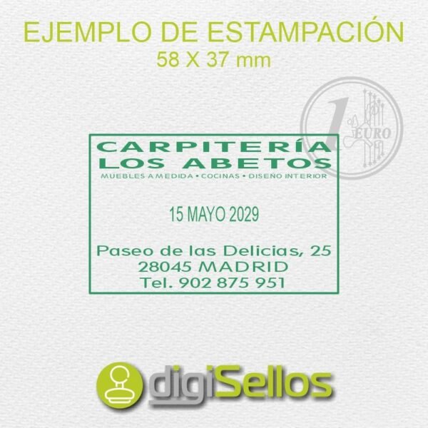 Fechador Colop 2660 Classic Line - 58x37 mm - Imagen 2