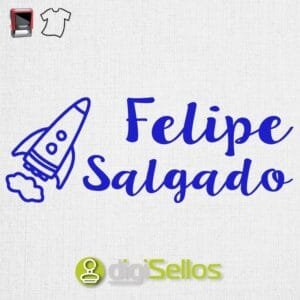 Sello automático textil Cohete