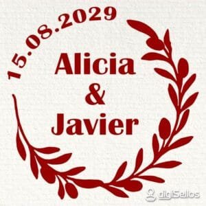 Sello Boda Rama de Olivo