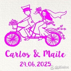 Sello Boda Tandem