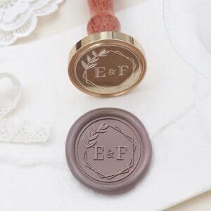 Sello de Lacre Iniciales hexágono