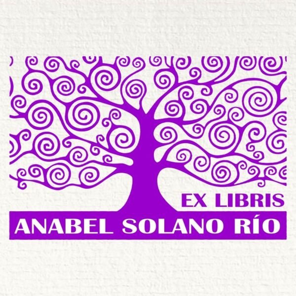 Ex Libris Árbol Espirales