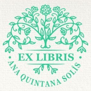 Ex Libris Arbusto con Flores