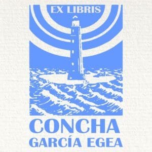 Ex Libris Faro Mar Encrespado