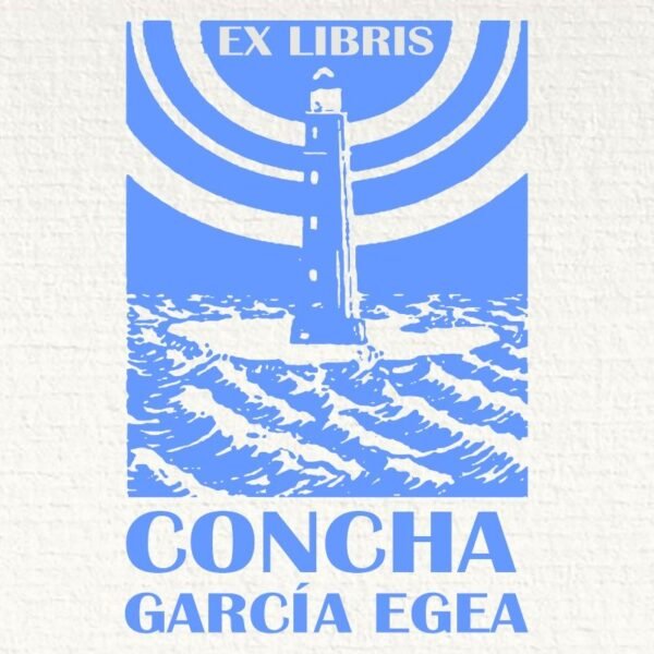 Ex Libris Faro Mar Encrespado