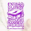 Ex Libris Libro con Flores