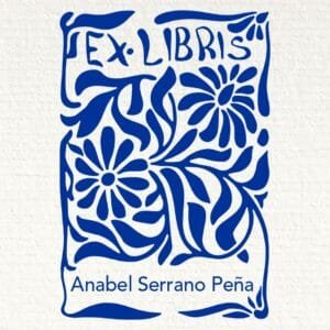 Ex Libris Margaritas Entrelazadas