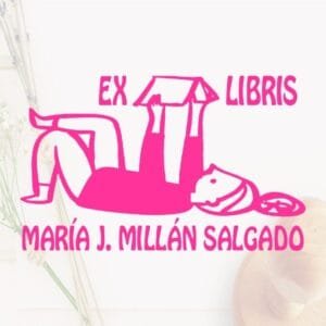Ex Libris Niña Tumbada