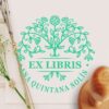 Ex Libris Arbusto con Flores