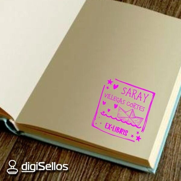 Ex Libris Barco Papel - Imagen 2