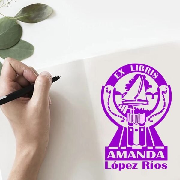 Ex Libris Barco Velero - Imagen 2