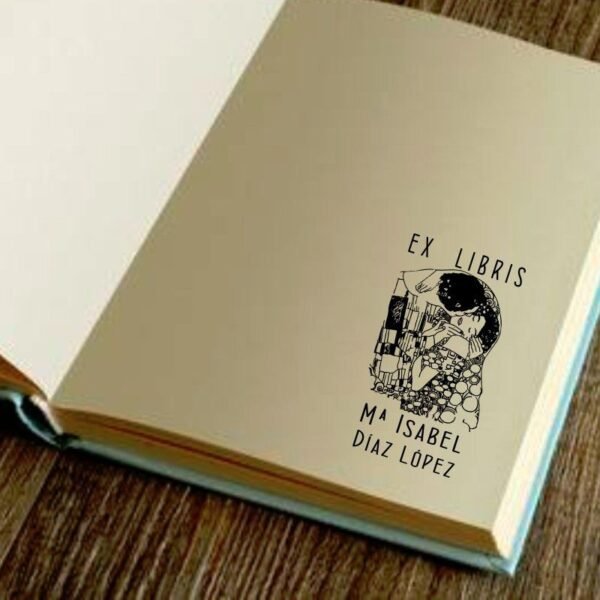 Ex Libris Beso de Klimt - Imagen 2