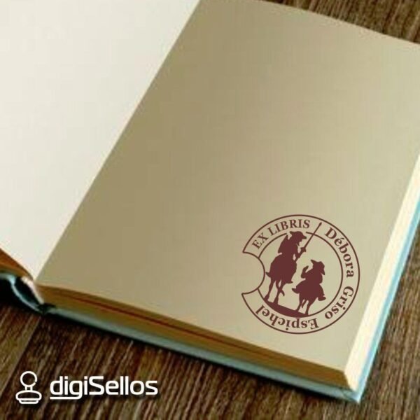 Ex Libris Don Quijote y Sancho Panza - Imagen 2