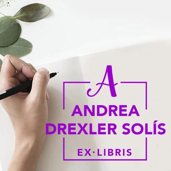 Ex Libris Inicial con Nombre - Imagen 2