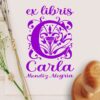 Ex Libris Inicial C con Nombre