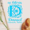 Ex Libris Inicial D con Nombre