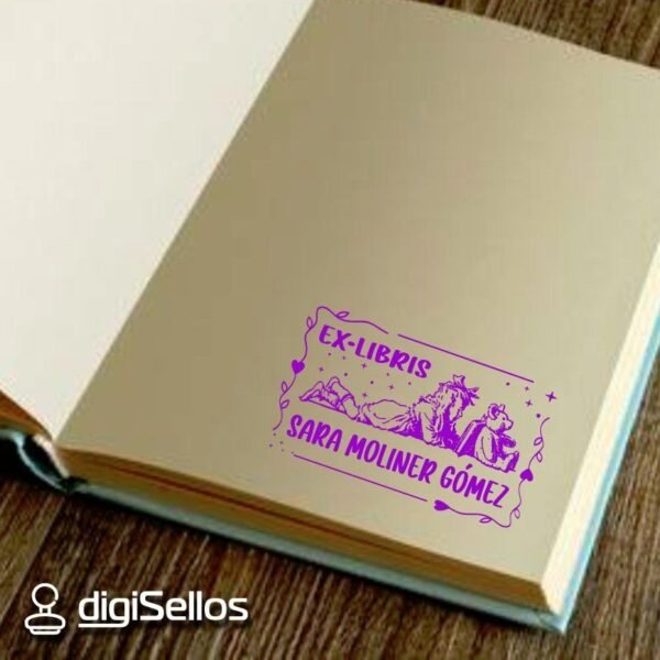 Ex Libris Niña Osito - Imagen 2
