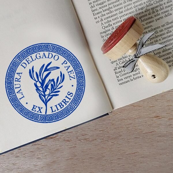 Ex Libris Rama de Olivo - Imagen 2