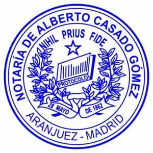 Sello de Caucho para Notarios