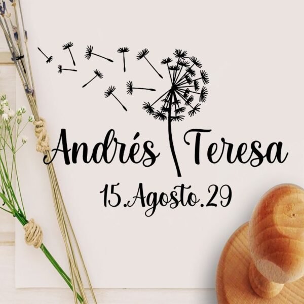 Sello Boda Diente de León - Imagen 2