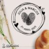 Sello Boda Huellas