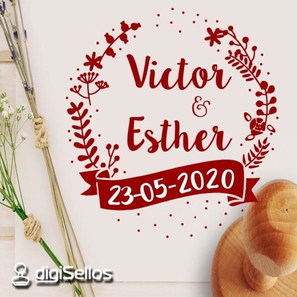 Sello Boda Ramas - Imagen 2